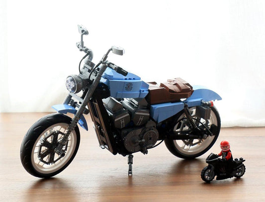 Motorcycle harley Davidson - moc car building bricks - Letsgomoc